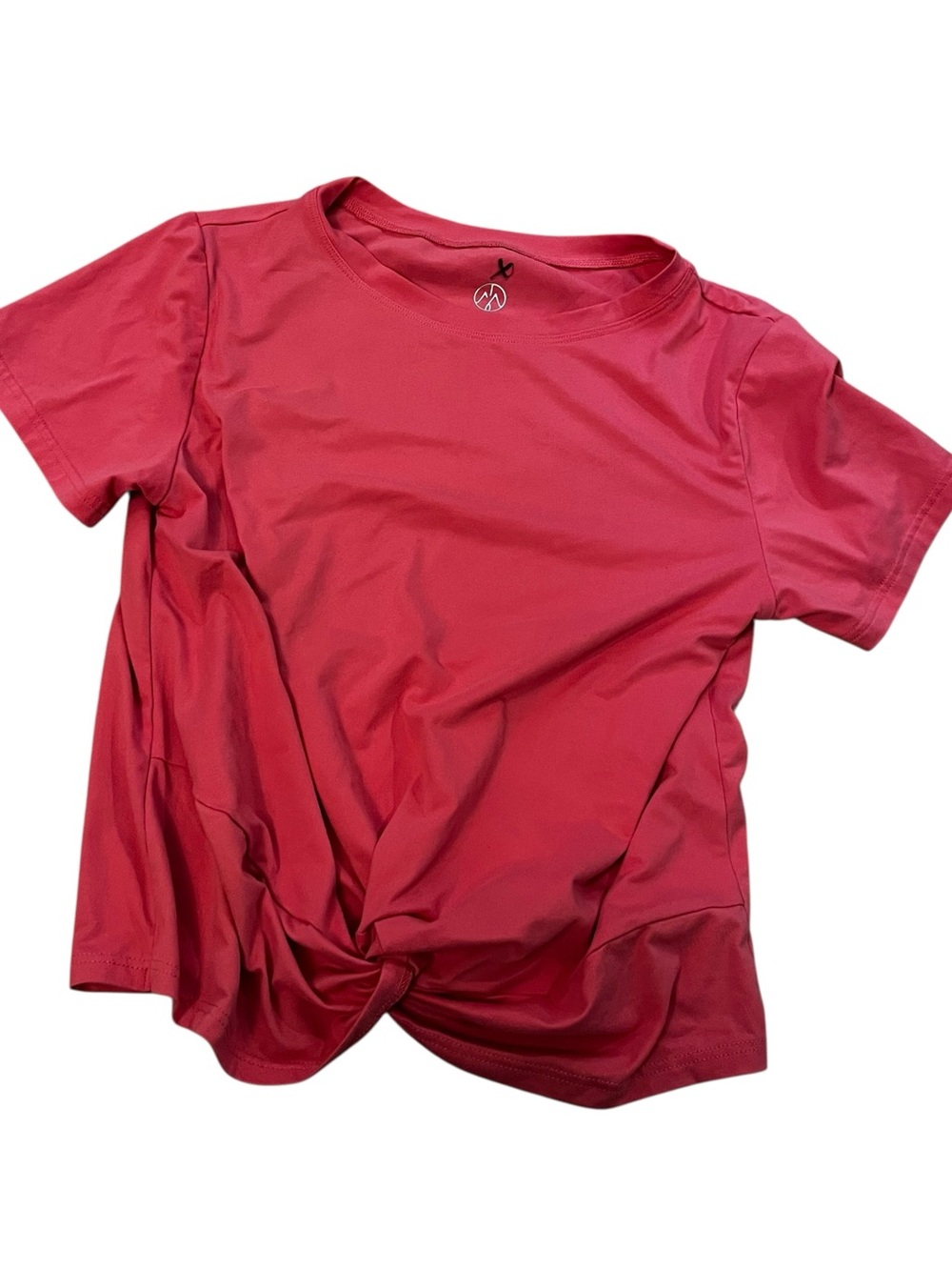 Move theology pink yoga exercise crop top shirt small s